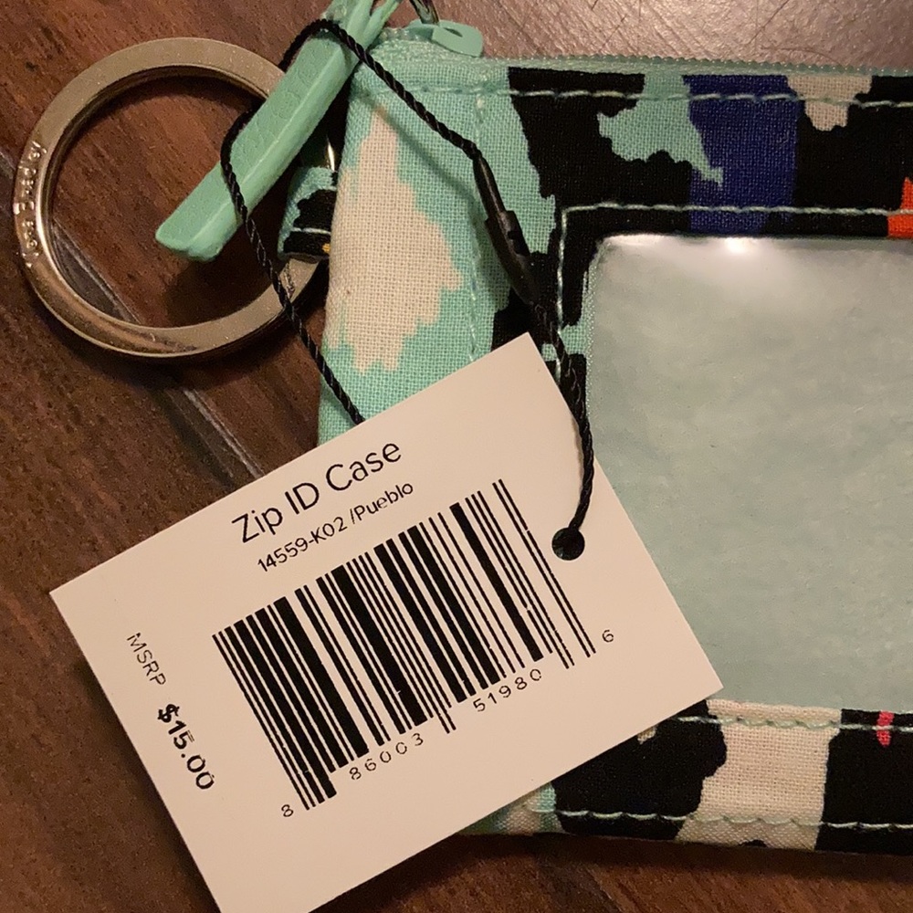 NWT Vera Bradley Zip ID Coin Credit Card Case Purse Pueblo With Tags - Picture 6 of 6